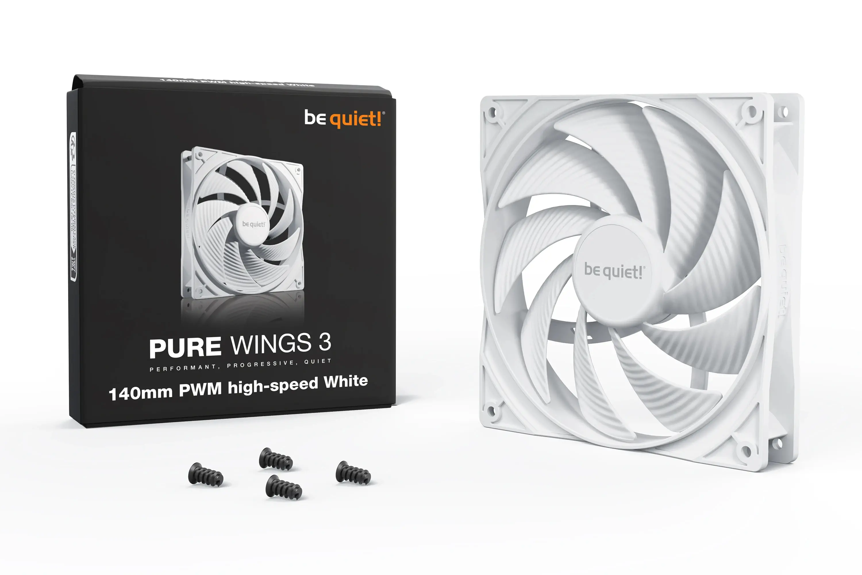 be quiet! вентилатор Fan 140mm - Pure Wings 3 140mm PWM high-speed White - image 2