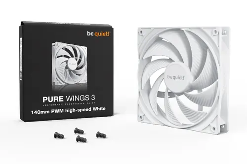 be quiet! вентилатор Fan 140mm - Pure Wings 3 140mm PWM high-speed White - image 2