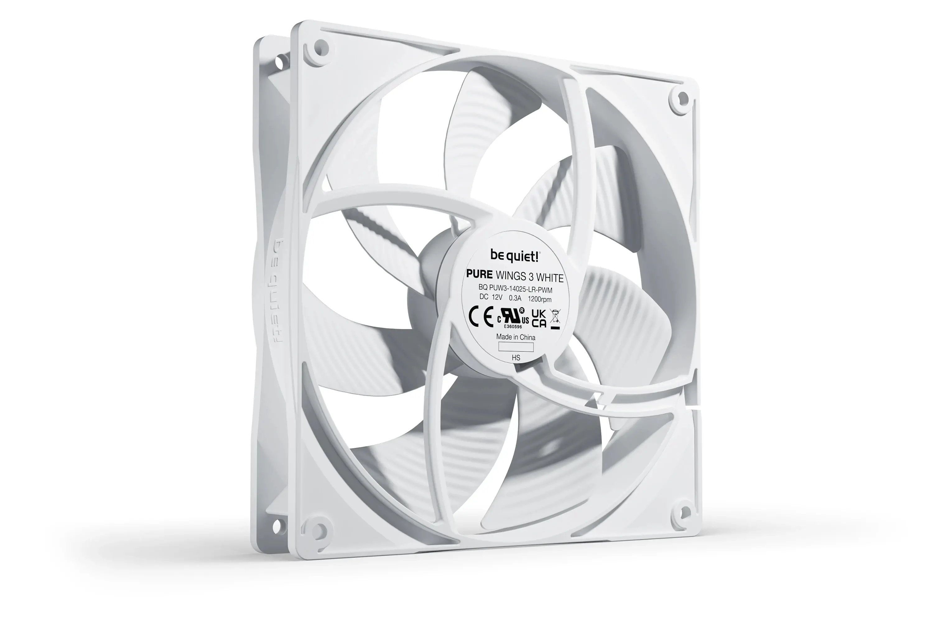 be quiet! вентилатор Fan 140mm - Pure Wings 3 140mm PWM White - image 1