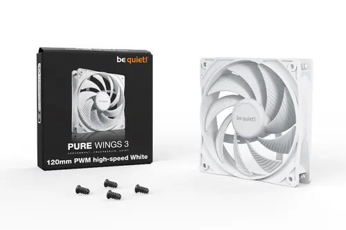 be quiet! вентилатор Fan 120mm - Pure Wings 3 120mm PWM high-speed White - image 2