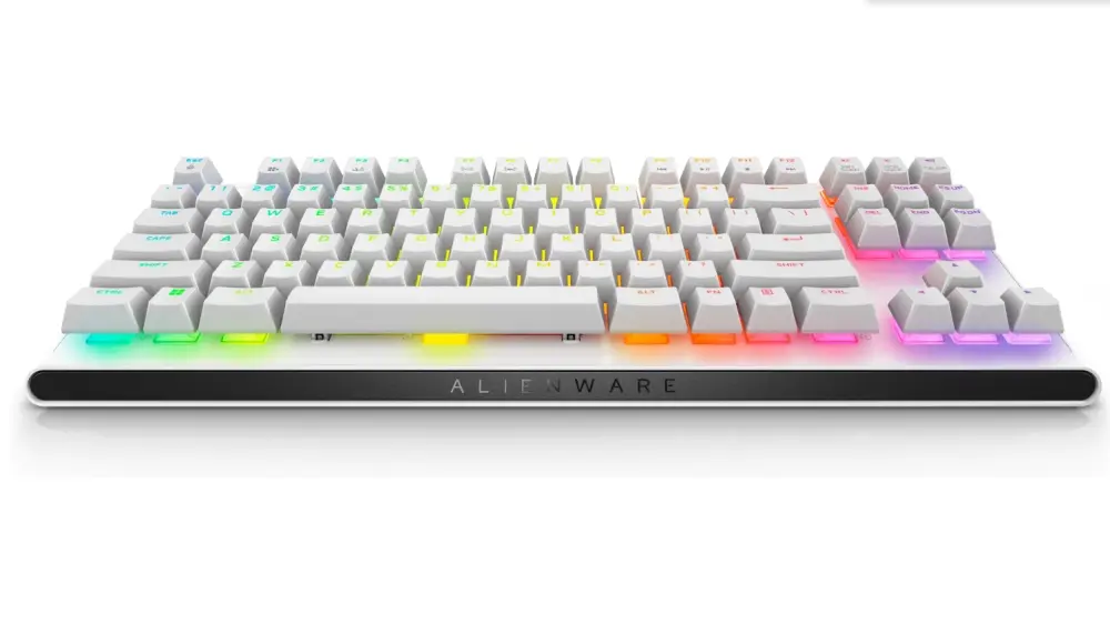 Клавиатура, Dell Alienware Tenkeyless Gaming Keyboard - AW420K - US (QWERTY) - Lunar Light
