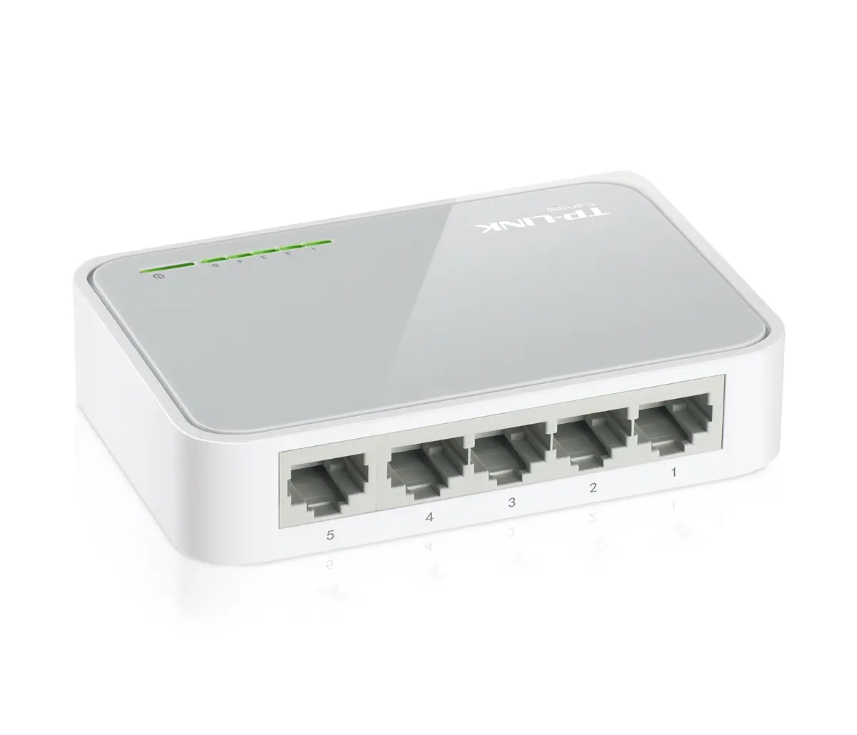 Switch TP-Link TL-SF1005D, Επιτραπέζιο switch 5 θυρών RJ45 10/100Mbps, Χωρίς ανεμιστήρα, Auto Negotiation/Auto MDI/MDIX, Πλαστικό περίβλημα