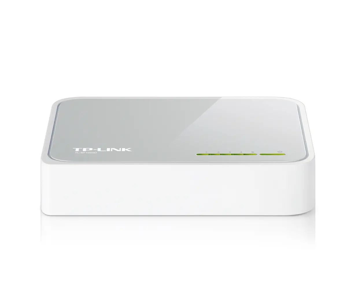 Switch TP-Link TL-SF1005D, Switch de birou cu 5 porturi RJ45 10/100Mbps, Fără ventilator, Auto Negotiation/Auto MDI/MDIX, Carcasă din plastic - image 1