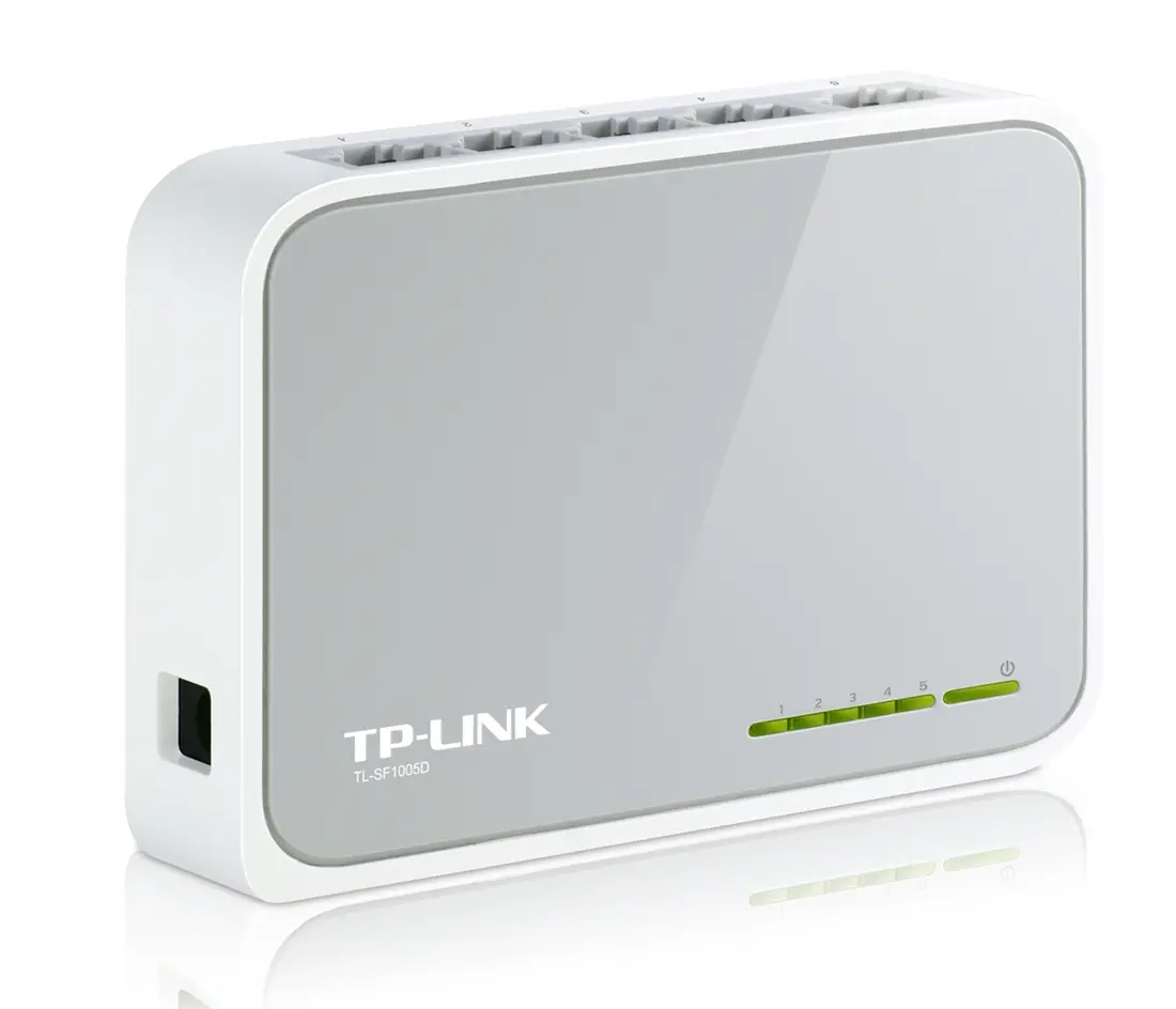 Switch TP-Link TL-SF1005D, Switch de birou cu 5 porturi RJ45 10/100Mbps, Fără ventilator, Auto Negotiation/Auto MDI/MDIX, Carcasă din plastic - image 3