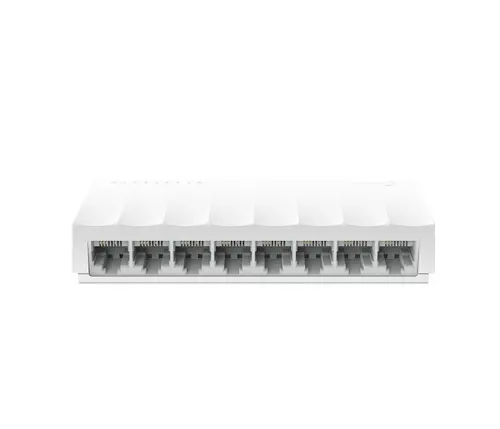 TP-Link LiteWave Switch Desktop cu 8 porturi 10/100Mbps, 8 porturi RJ45 10/100Mbps, carcasă din plastic Desktop, tehnologie Green Ethernet - 1