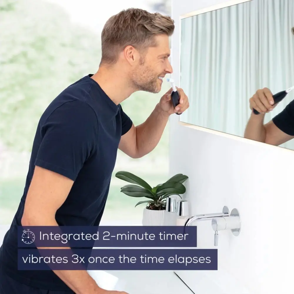 Електрическа четка за зъби, Beurer TB 50 Electric toothbrush; Integr. pressure sensor; 3 cleaning programs; 45 days Battery life; 2-min timer; Oscillating, pulsating, brushing technology; Incl. charger, USB cable with adapter, storage box & CBH; black - image 14