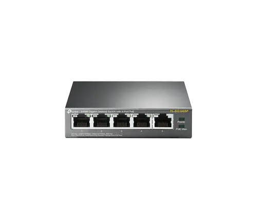 TP-LINK TL-SG1005P 5-Port Gigabit Desktop Switch with 4-Port PoE