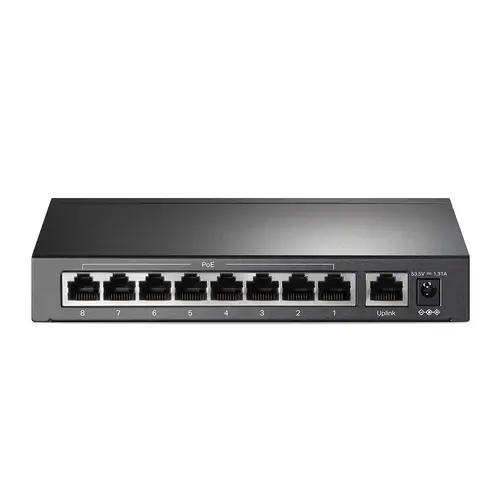 9-port 10/100Mbps unmanaged switch with 8 PoE+ ports, compliant with 802.3af/at PoE, 65W PoE budget, support 250m Extend Mode, Priority mode and Isolation mode, desktop mount, plug and play. - image 2
