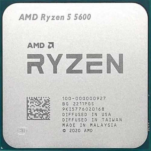 Επεξεργαστής AMD Ryzen 5 5600, υποδοχή AM4, 6 πυρήνες, 3.5GHz, 35MB cache, 65W, Tray - 1