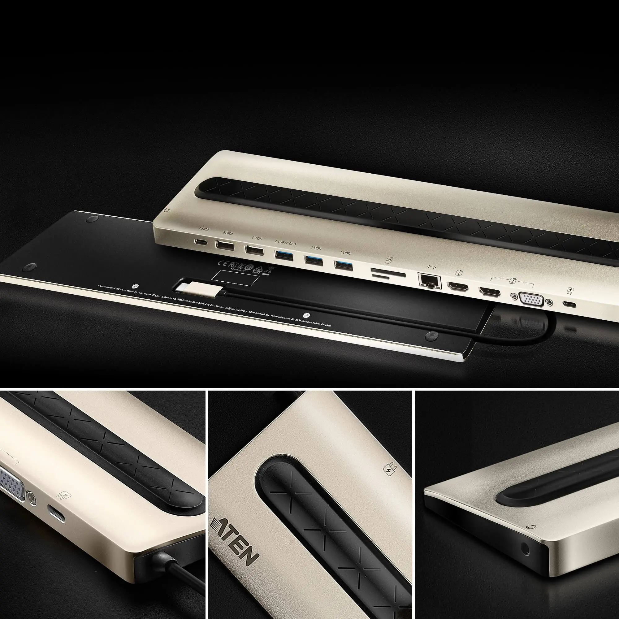 Докинг станция ATEN UH3237, USB-C, Power Pass-Through - image 3