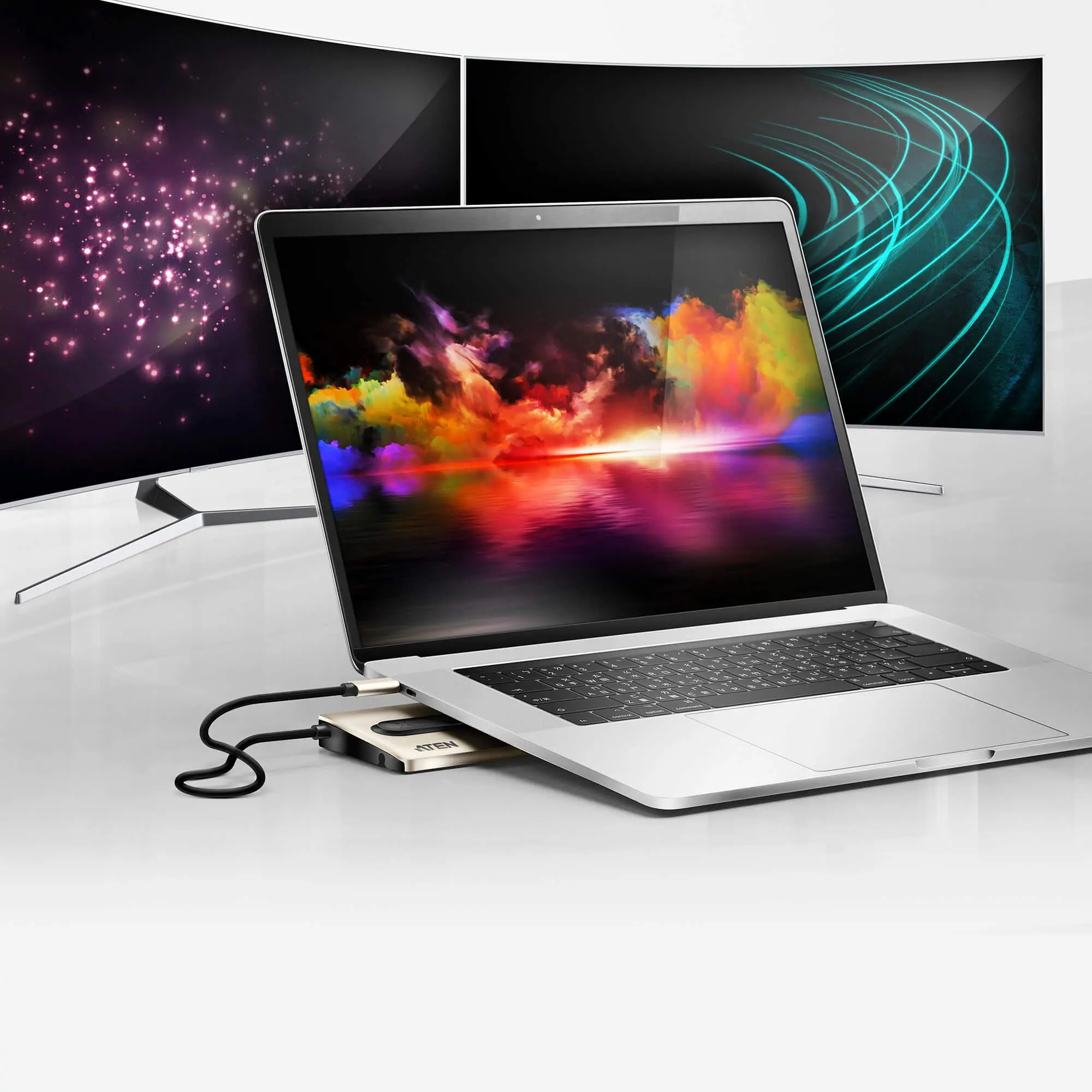 Докинг станция ATEN UH3237, USB-C, Power Pass-Through - image 5
