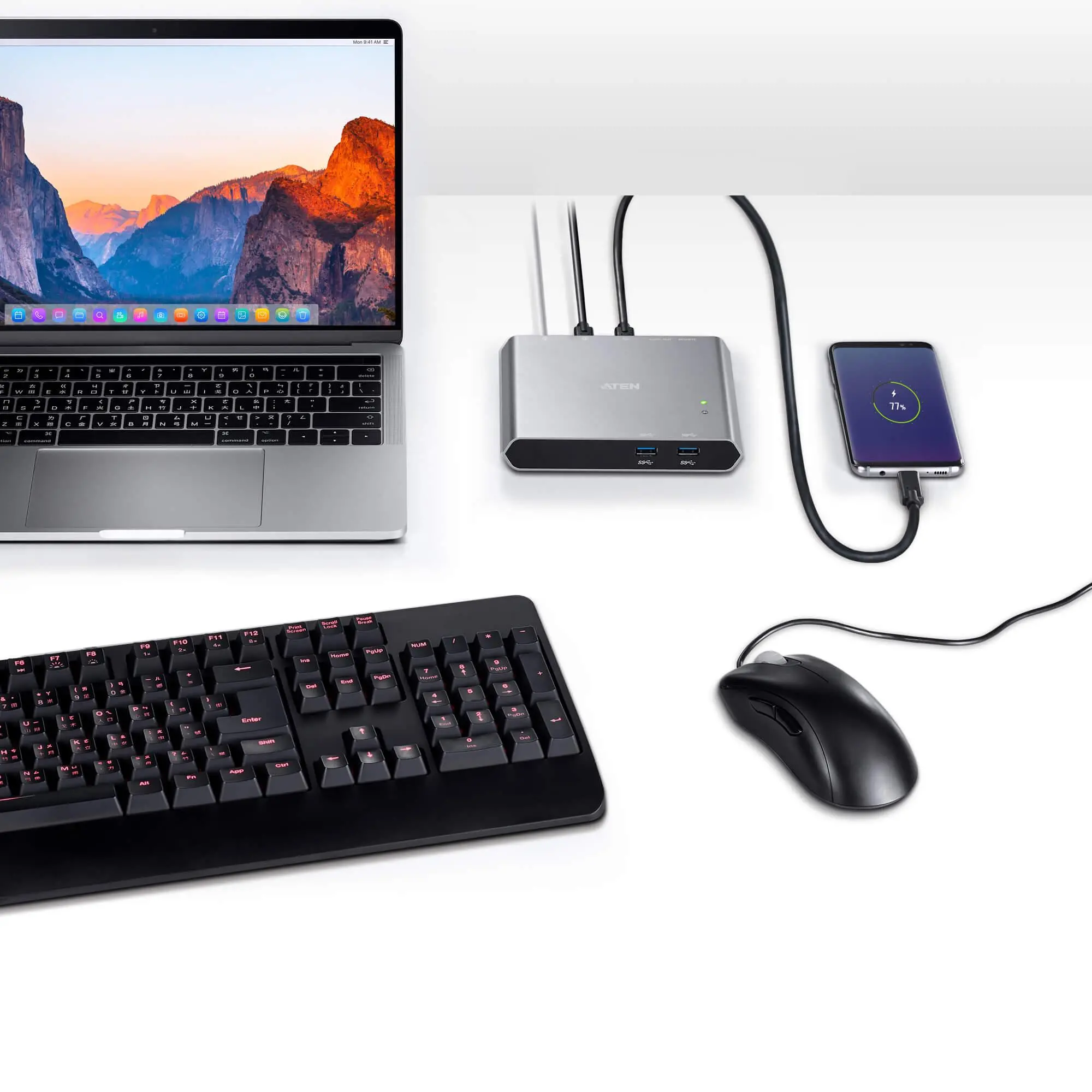 Διακόπτης KVM, ATEN US3310, 2 θυρών, 4K, HDMI, USB-C - image 7