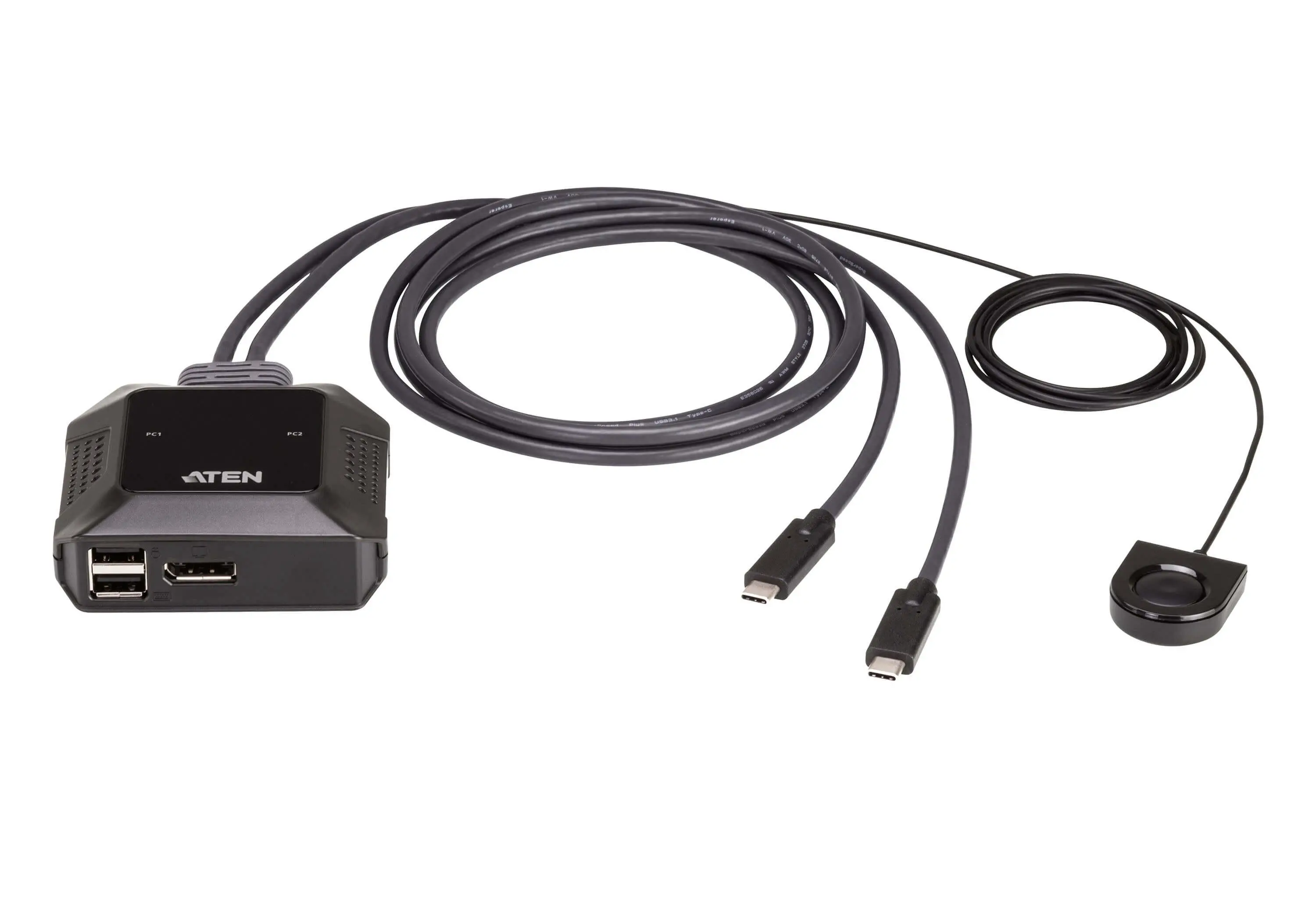 Διακόπτης KVM, ATEN US3312, 2 θυρών, 4K, DisplayPort, USB-C