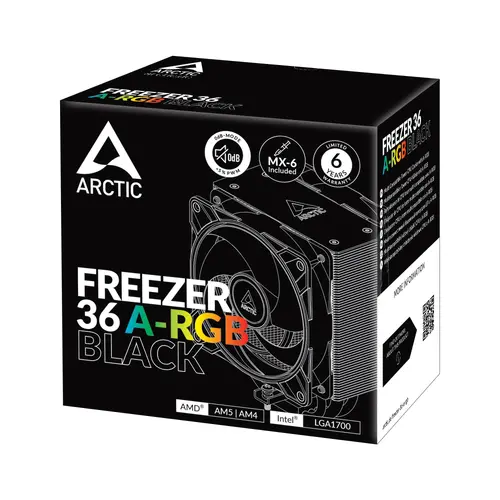 Arctic охладител Freezer 36 A-RGB Black - LGA1851/LGA1700/AM5 - image 6