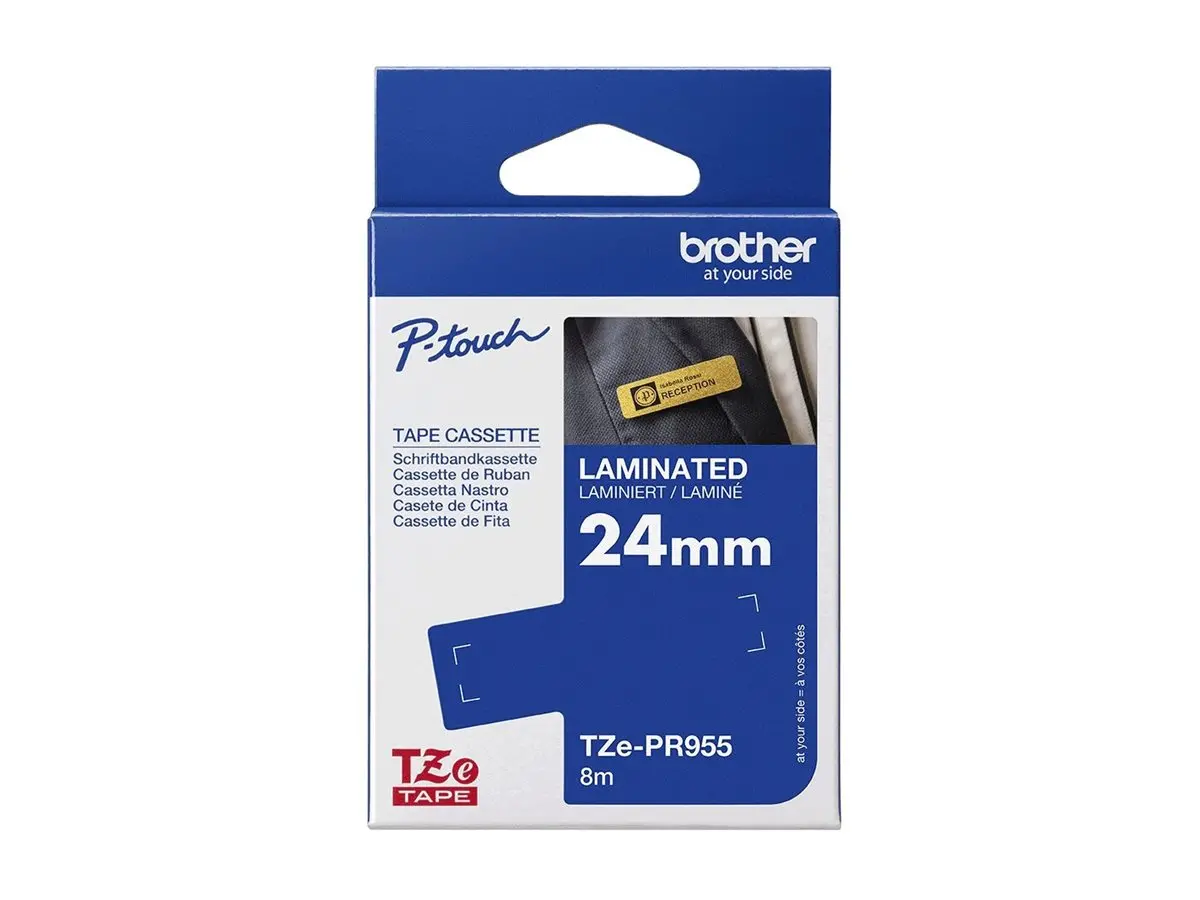 BROTHER TZEPR955 Κασέτες ταινίας πλάτους 24 mm Premium ασημί Λευκό - image 2