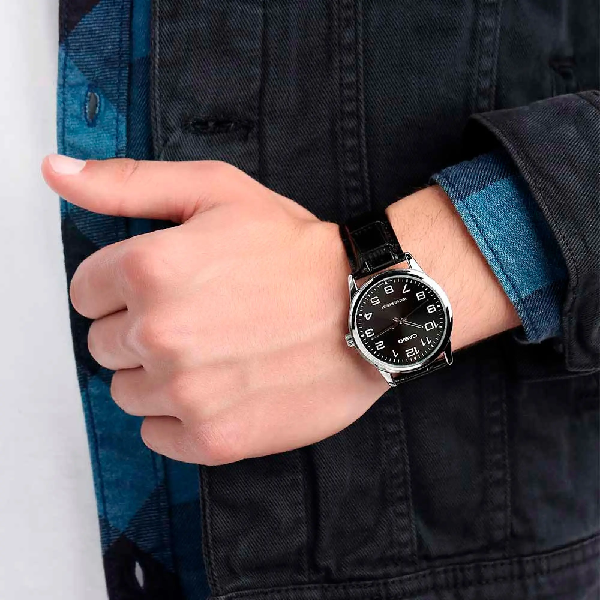 Мъжки аналогов часовник CASIO - Casio Collection - MTP-V001L-1BUDF - image 2
