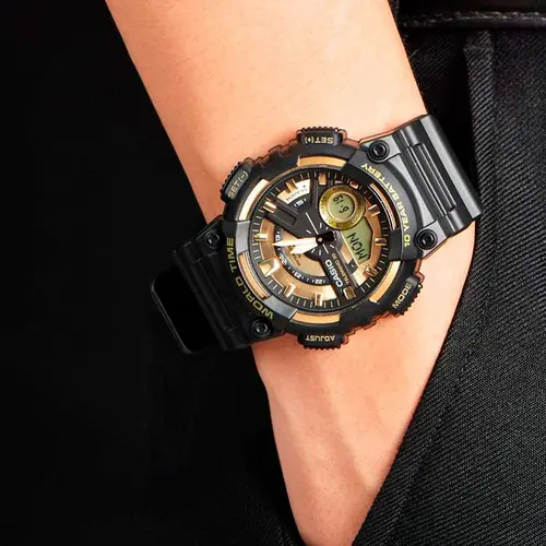 Мъжки дигитален часовник Casio - Casio Collection - AEQ-110BW-9AVDF - image 2