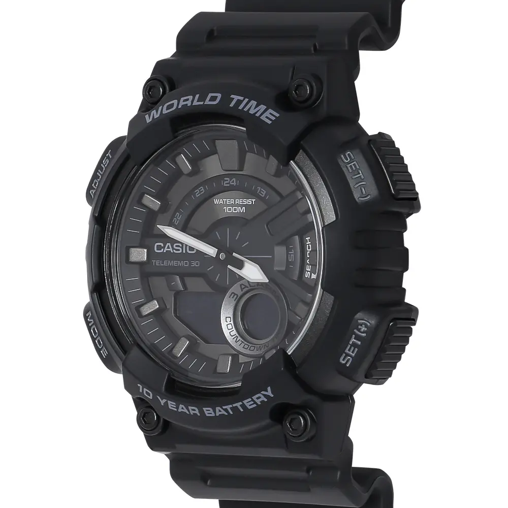 Мъжки дигитален часовник Casio - AEQ-110W-1BVDF - image 2