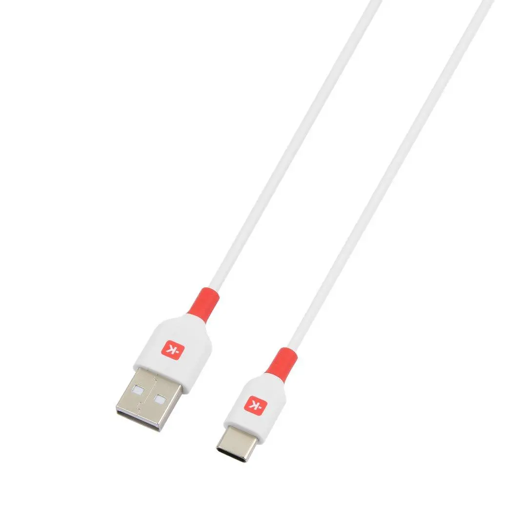 Кабел Skross, USB-C - USB-A 2.0 мъжко, 1.2м, Бял - image 1