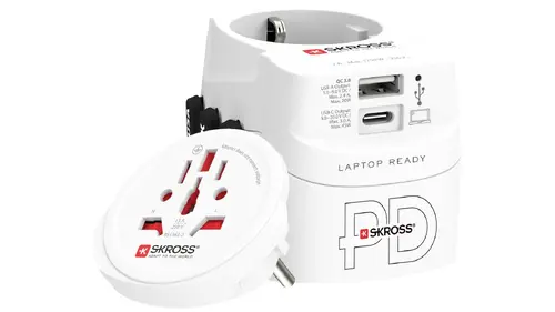 Αντάπτορας SKROSS PRO Light USB, 1.302474, World, Λευκό - 1
