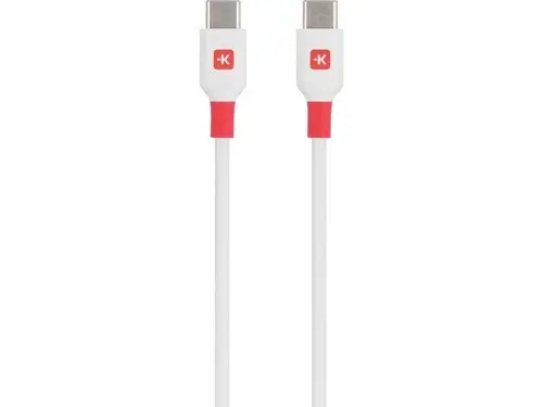 Καλώδιο Skross, USB-C - USB-C αρσενικό, USB 2.0, 1.2m, Λευκό - 1
