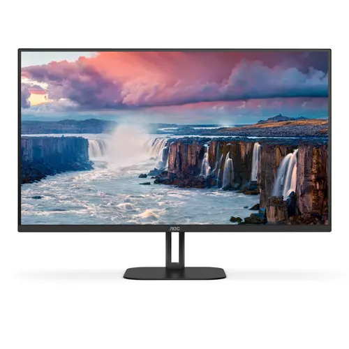 Монитор, AOC Q32V5CE/BK, 31.5" VA WLED, 2560x1440@75Hz, 4ms GtG, 1ms MPRT, 300cd m/2, 3000:1, 20M:1 DCR, Adaptive Sync, FlickerFree, Low Blue Light, 5Wx2, Tilt, HDMI, DP, USB hub