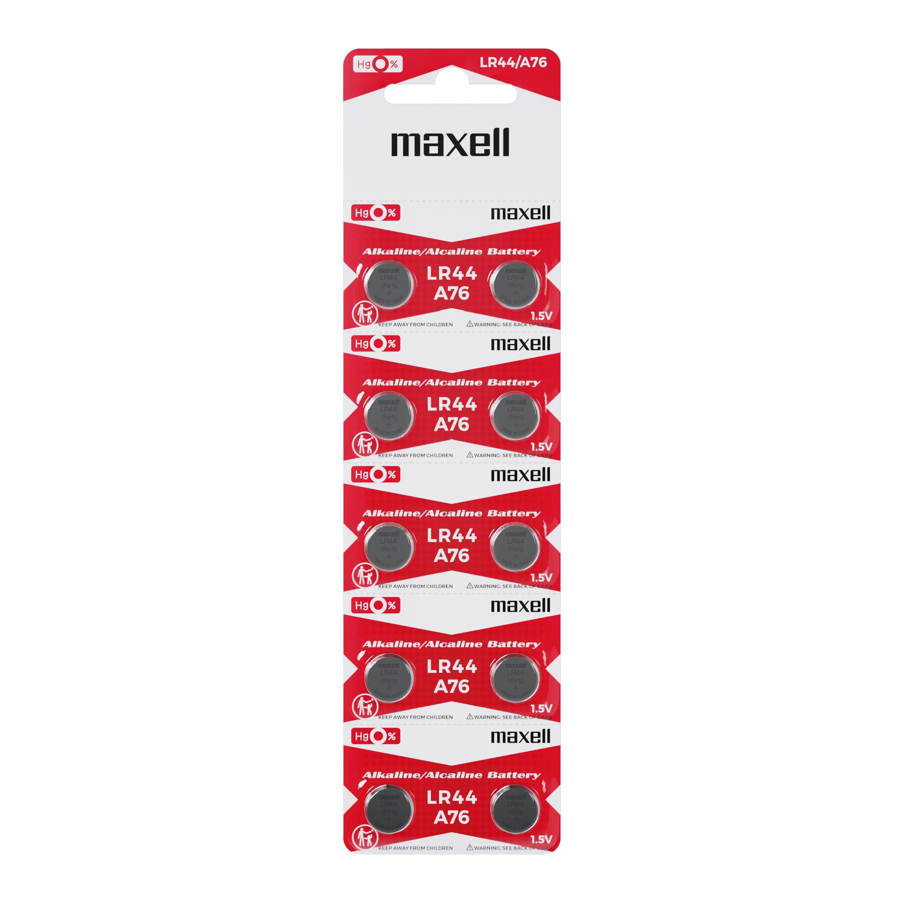 Бутонна микроалкална батерия MAXELL LR-44 /AG13/ 1,55V 10 бр./pack  цена за 1 бр. - image 2