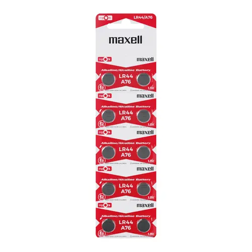 Бутонна микроалкална батерия MAXELL LR-44 /AG13/ 1,55V 10 бр./pack  цена за 1 бр. - image 2