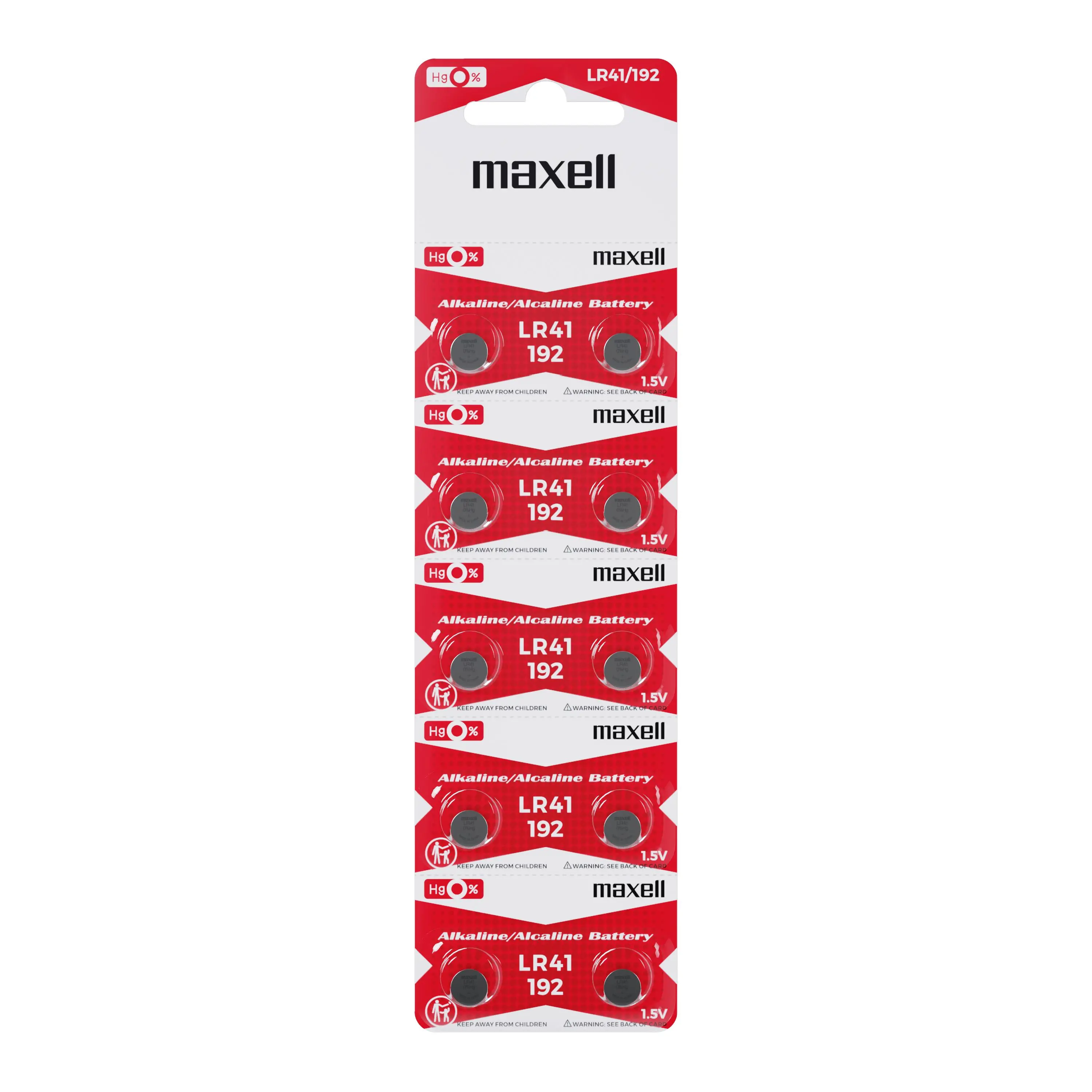 Бутонна микроалкална батерия LR41 /AG3/  10 бр./pack  цена за 1 бр.  MAXELL - image 2