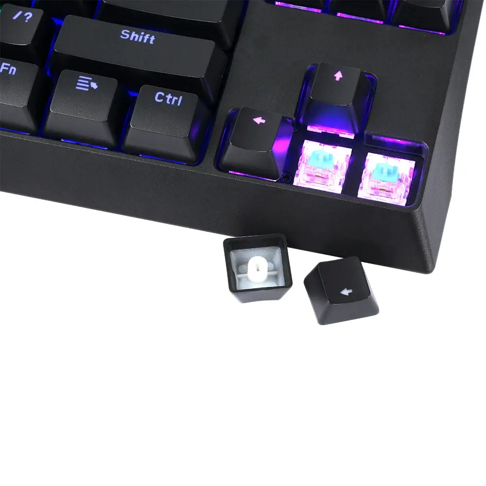 Marvo механична геймърска клавиатура Gaming Mechanical keyboard KG953G - Blue switches, 87 keys TKL, RGB - image 5