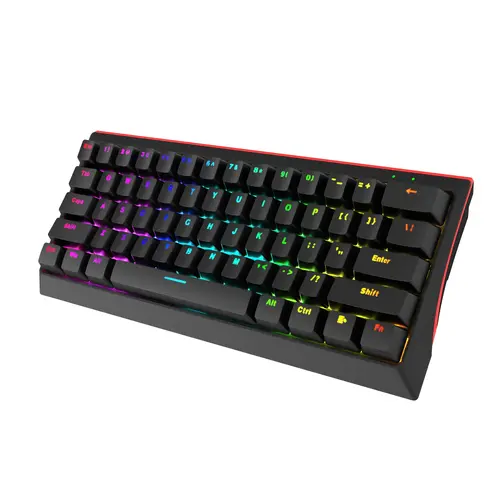 Marvo геймърска клавиатура Gaming Mechanical keyboard 61 keys TKL - KG962G - RED switches, RGB - image 3