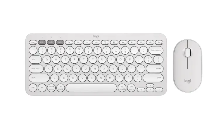 Комплект, Logitech Pebble 2 Combo - TONAL WHITE - US INT'L - 2.4GHZ/BT - N/A - INTNL-973 - UNIVERSAL