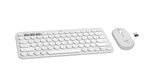 Комплект, Logitech Pebble 2 Combo - TONAL WHITE - US INT'L - 2.4GHZ/BT - N/A - INTNL-973 - UNIVERSAL - image 1