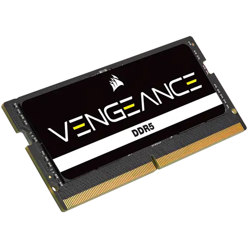 Corsair DDR5, 4800MT/s 16GB 1x16GB SODIMM, Unbuffered, 40-40-40-77, Black PCB, Std PMIC, 1.1V, VENGEANCE DDR5 SODIM - image 1