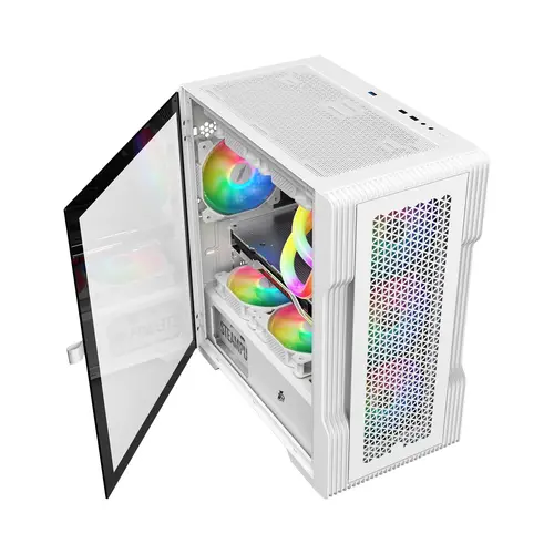 1stPlayer кутия Case mATX - TRILOBITE T3 Mesh White - image 3