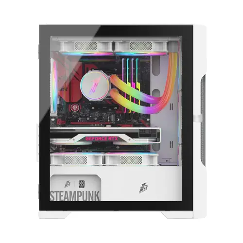 1stPlayer кутия Case mATX - TRILOBITE T3 Mesh White - image 4
