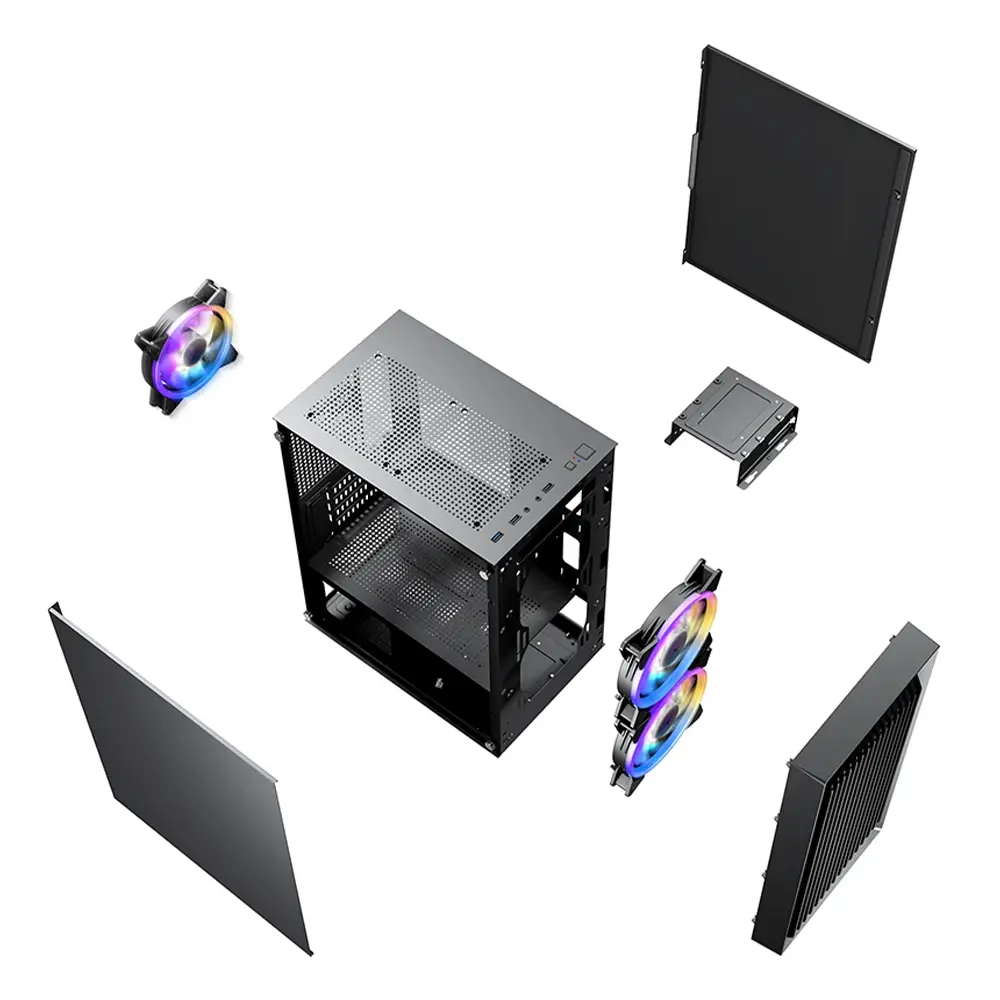 1stPlayer Carcasă mATX - BS-2 - 3 ventilatoare incluse - image 11