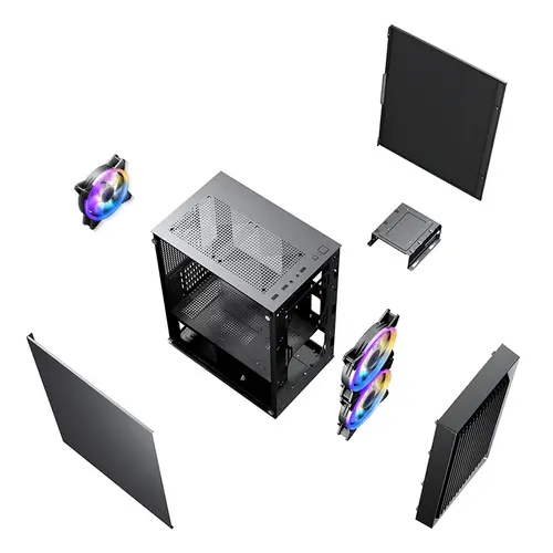1stPlayer Κουτί mATX - BS-2 - περιλαμβάνονται 3 ανεμιστήρες - 12