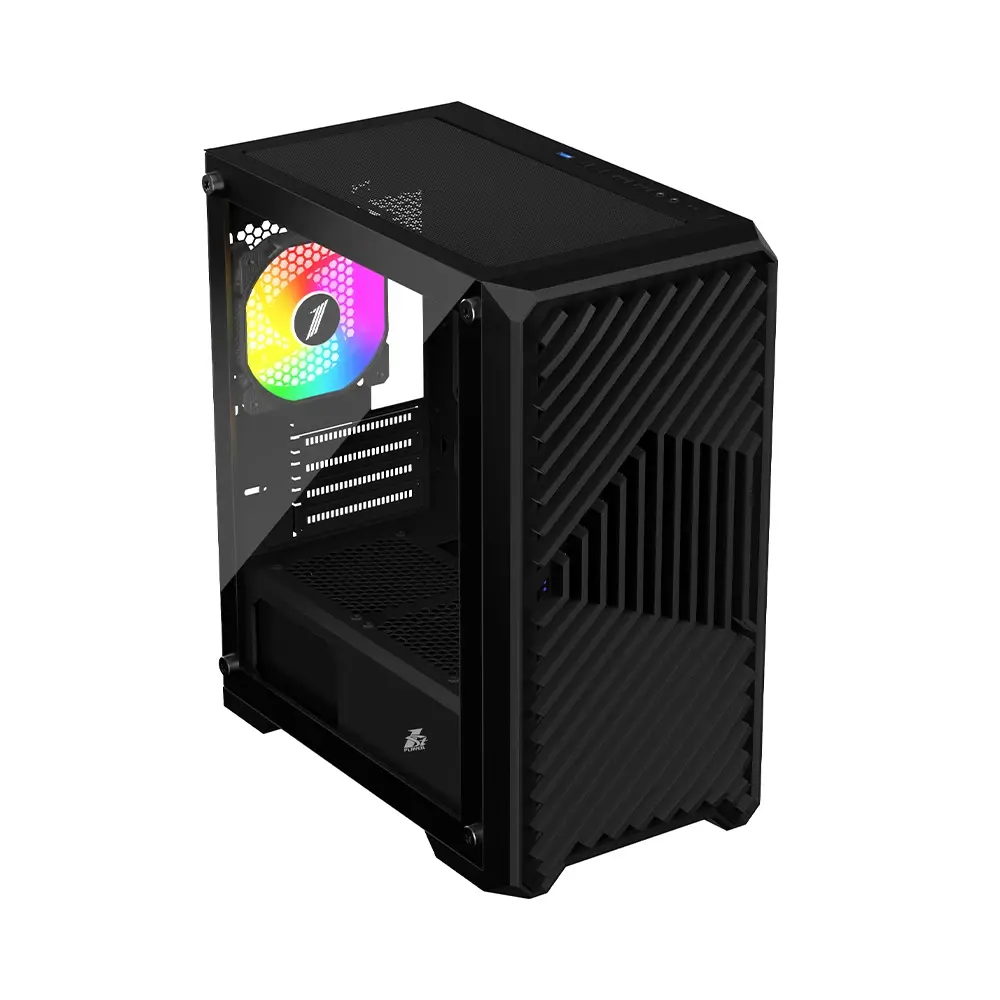 1stPlayer κουτί Case mATX - TRILOBITE T5 Black - image 1