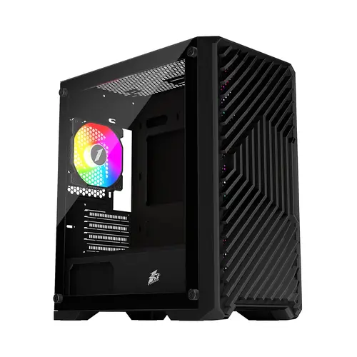 1stPlayer κουτί Case mATX - TRILOBITE T5 Black - 1