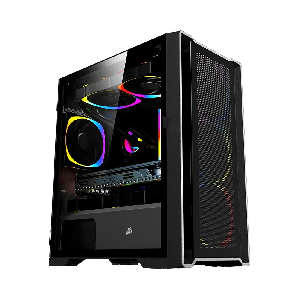 1stPlayer κουτί Case mATX - TRILOBITE T4 Mesh Black