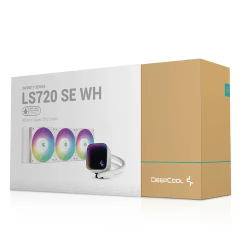 DeepCool водно охлаждане Water Cooling LS720 SE White - Addressable RGB, Infinity mirror design - LGA1700/AM5 - image 5