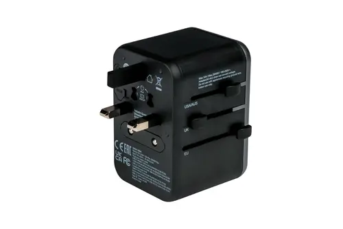 Адаптер, Verbatim UTA-04 Universal Travel Adapter with 1 x USB-C PD 61W & QC 3.0 / 1 x USB-C / 3 x USB-A - image 3