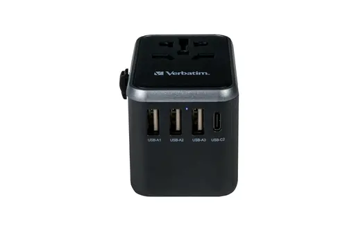 Адаптер, Verbatim UTA-04 Universal Travel Adapter with 1 x USB-C PD 61W & QC 3.0 / 1 x USB-C / 3 x USB-A - image 8