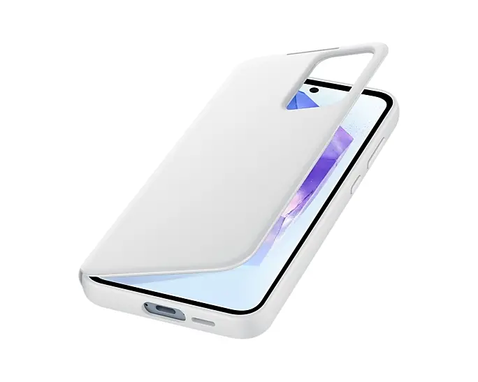 Калъф, Samsung A55 Smart View Wallet Case White - image 3