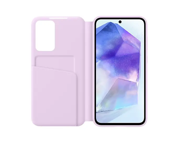 Калъф, Samsung A55 Smart View Wallet Case Lavender - image 2