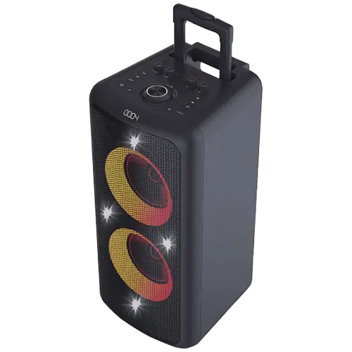 FENDA Multimedia Speakers F&D PA300, Bluetooth 5.0, RMS: 100W(50W*2), Subwoofer: 7", LED display, Multicolor, FM, Optical, USB, AUX, Remote control, microphone, Built-in 7Ah rechargeable battery - image 1