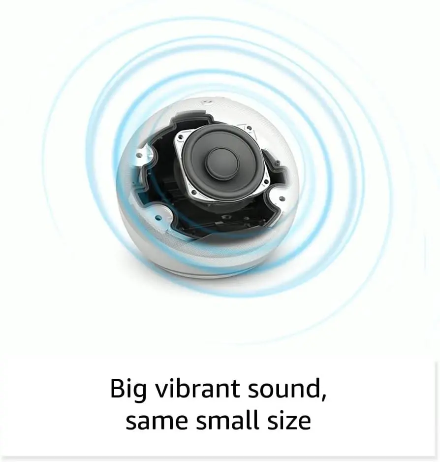 Преносима смарт тонколона Amazon Echo Dot 5 (5th Gen), Alexa, Часовник, Синя - image 2