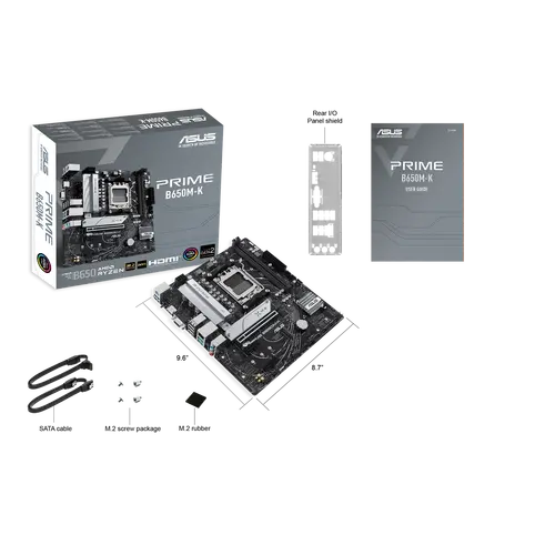 Дънна платка ASUS PRIME B650M-K DDR5 - image 4