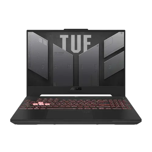 Лаптоп, Asus TUF A15 FA507UV-LP014, AMD Ryzen 9 8940HS,15.6" FHD AG (1920x1080)144Hz, 16GB DDR5, 512 GB PCIe 4. RTX 4060 8GB GDDR6, Wi-Fi 6(802.11ax), Backlit Chiclet Keyboard 1-Zone RGB, No OS, Mecha Gray